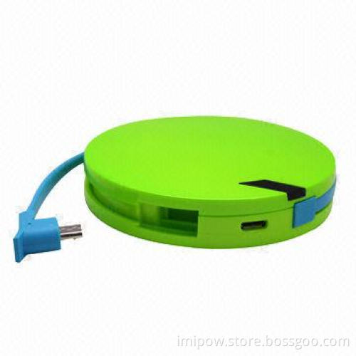 Mobile Phone Charger, Built-in Micro Connection, 3,000mAh Capacity, Ideal for Samsung Phones